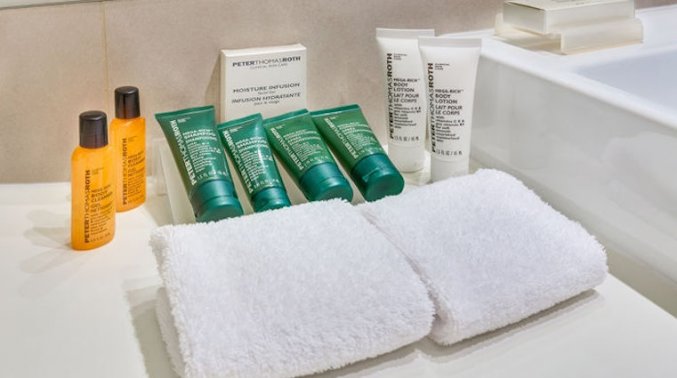 Badkamer van hotel Hilton Garden Inn Venice Mestre San Giuliano in Venetie