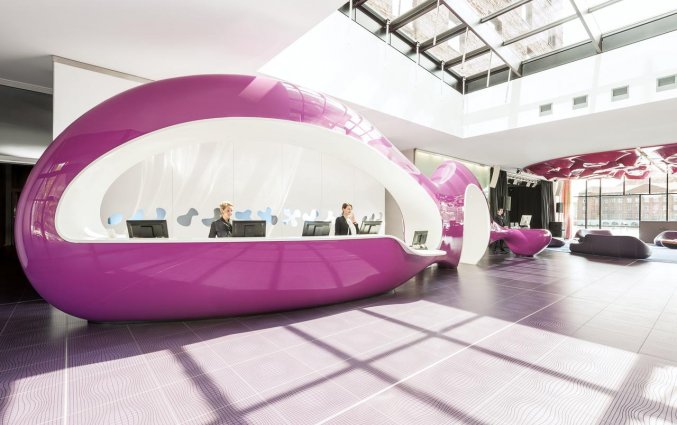 Receptie van Hotel NHow in Berlijn