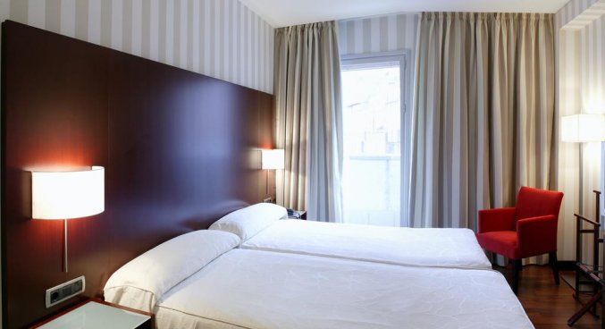 Tweepersoonskamer van Hotel Zenit in Bilbao