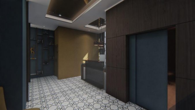 Lobby van Hotel Alta Moda Fashion in Budapest