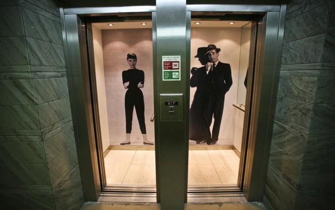 Lift van Hotel Florida in Lissabon