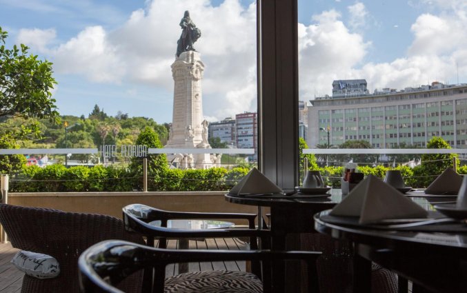 Uitzicht vanuit Hotel Florida in Lissabon