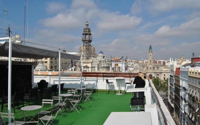 Dakterras van Hotel Sweet Continental Valencia